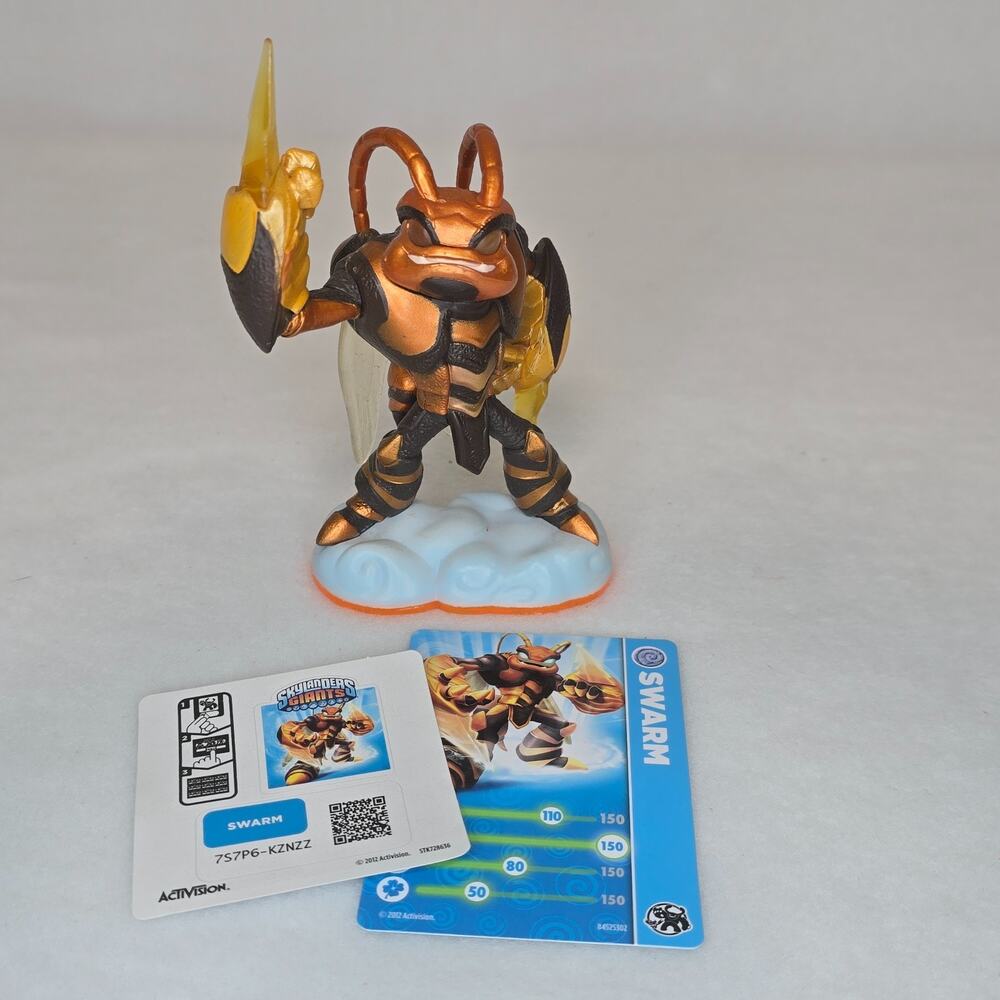 Skylanders Giants Swarm Figure 84525888 w Card Sticker Code Activision 2012